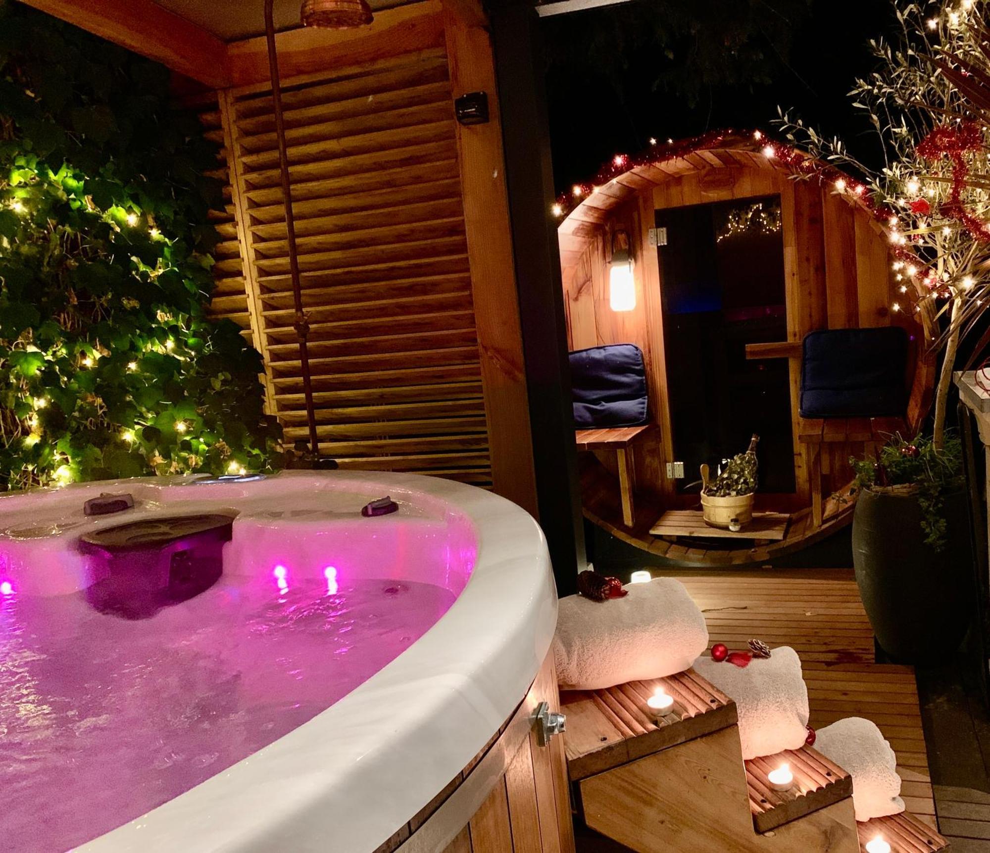Romantisch Wellness Appartement Met Prive Hottub Sauna Gamesroom Den Ham Zewnętrze zdjęcie